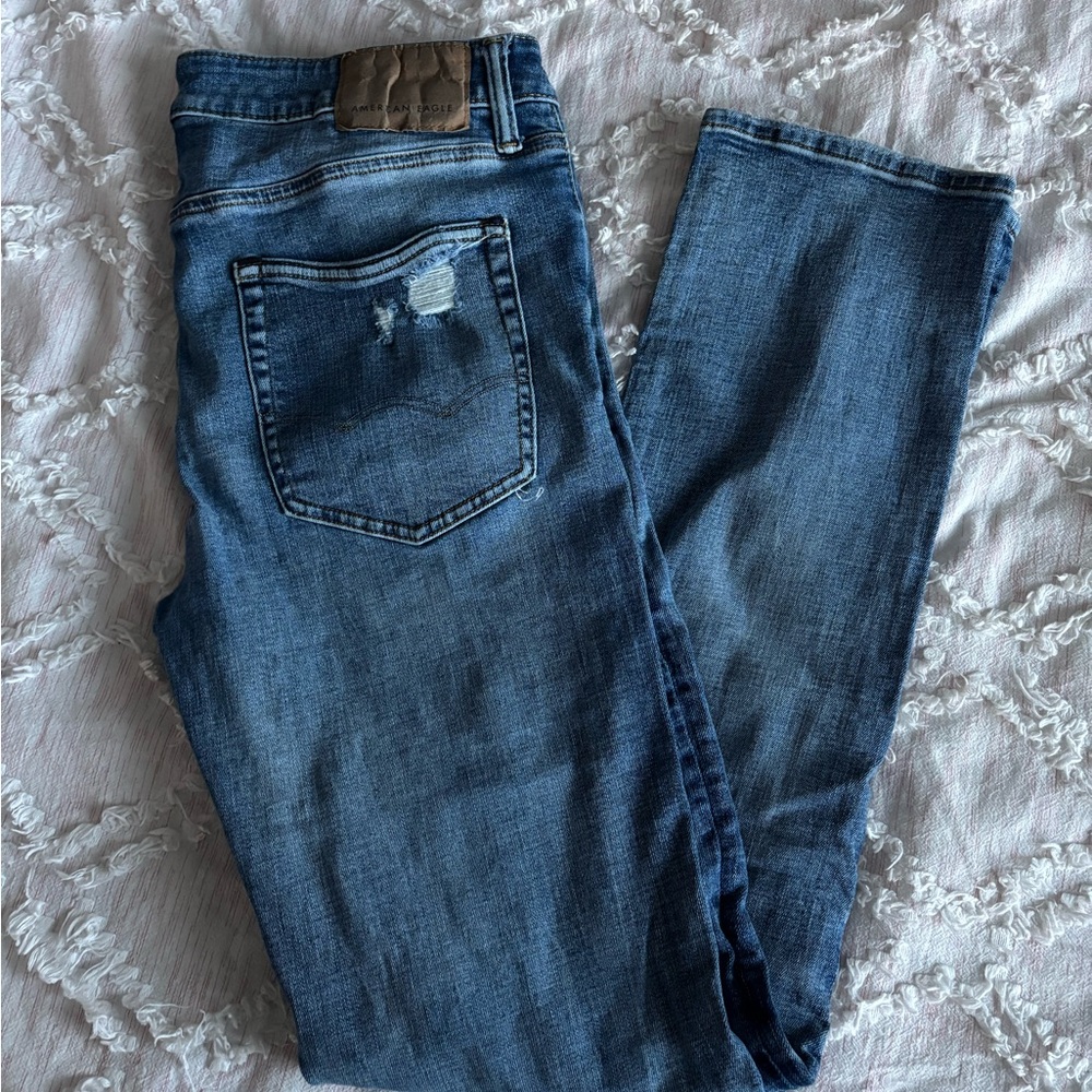 American Eagle Outfitters Dark Blue Straight Jeans